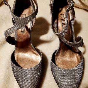 MODA Silver Cocktail/Wedding Heels